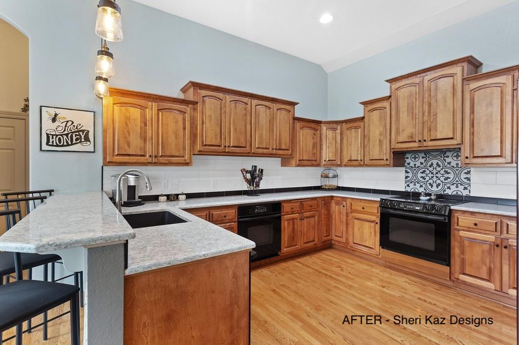Kitchen Remodel Befor and After Picture by Sheri_Kaz_Interior Designs Milwaukee